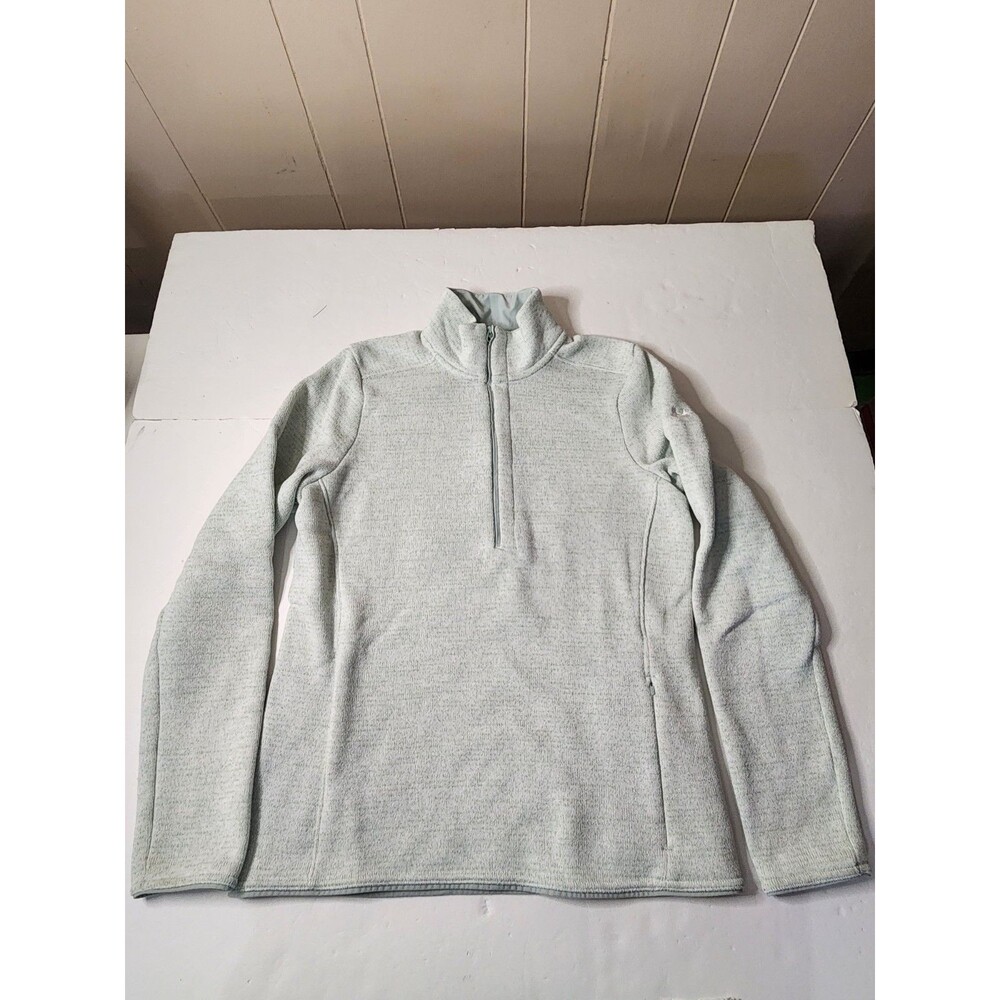 Under Armour Wintersweet 2.0 Half-Zip Long-Sleeve Pullover Womens Medium Green